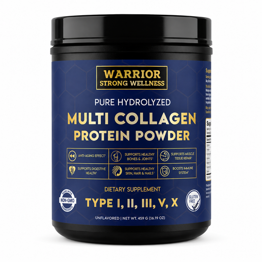 Pure Hydrolyzed Multi Collagen Protein Powder -Supports Healthy Aging, Skin, Hair, Nails & Bones, Anti-Inflammatory Health
