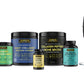 Collection of Warrior supplement products including protein powders and capsules on a white background.
