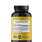 Vitamin D3 and K2 Supplement Facts Label with transparent background