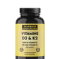 Vitamin d3 and k2 transparent background