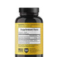 Back label of Warrior Strong Wellness Vitamins D3 & K2 showing Supplement Facts, ingredients, and suggested daily use.