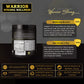 Warrior Strong Wellness Collagen Peptides & Bone Broth benefits infographic highlighting one-scoop daily use, collagen support, muscle recovery, joint health, digestive health, healthy skin, hair and nails, and immune support.