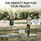 Warrior Strong Wellness healthy aging graphic featuring older adults practicing yoga to represent heart health, bone health, youthful skin, and overall wellness.