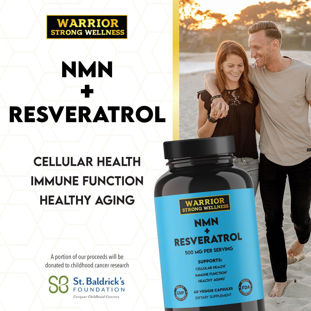 NMN + Resveratrol Supplement - Nicotinamide Mononucleotide plus Resveratrol
